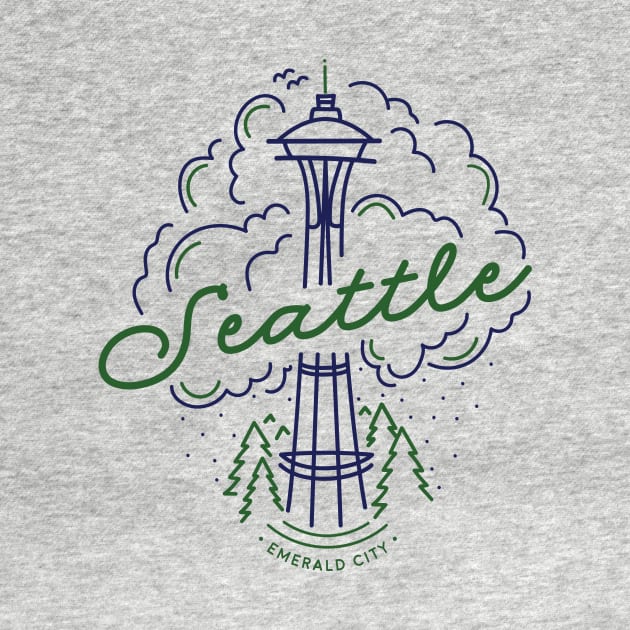 Seattle Space Needle by luckybengal